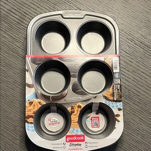 GoodCook Non-Stick Gray Muffin Pan